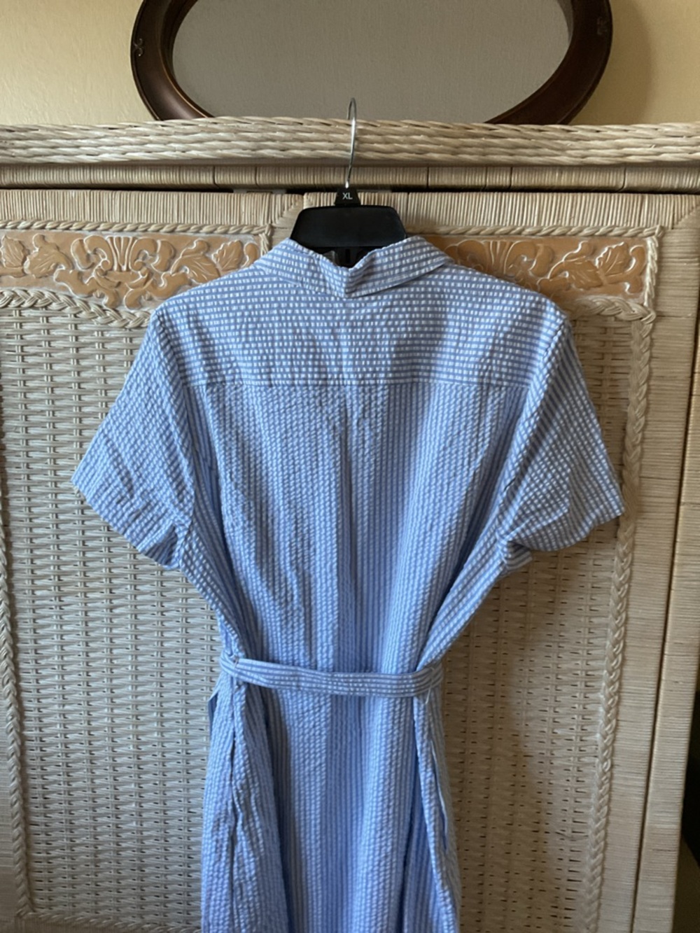 Issac Mizrahi EUC Seersucker Dress - Picture 7 of 8
